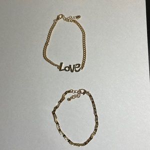 2 bracelets Love